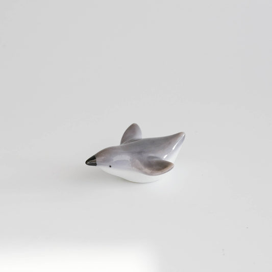 Arita Ware Chopstick Rest - Grey Penguin 