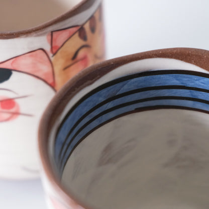 Hasami Ware Hand Painted Teapot and Teacup Set - Good Friend Cat
