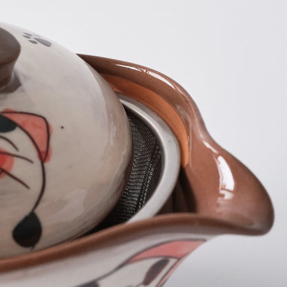 Hasami Ware Hand Painted Teapot and Teacup Set - Good Friend Cat