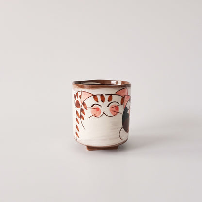 Hasami Ware Hand Painted Teapot and Teacup Set - Good Friend Cat