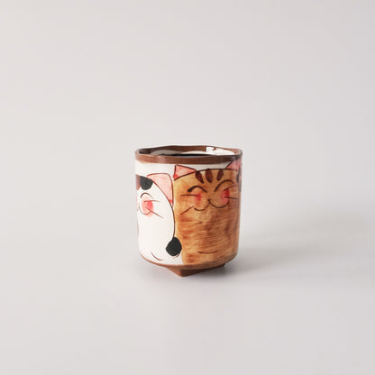 Hasami Ware Hand Painted Teapot and Teacup Set - Good Friend Cat