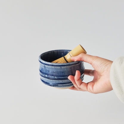 Matcha Tea Bowl 400ml - Indigo
