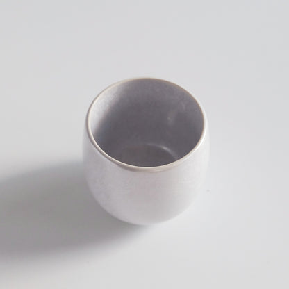 FLEURIR W Porcelain Tea Cup 150ml - Crystal White