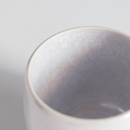 FLEURIR W Porcelain Tea Cup 150ml - Crystal White