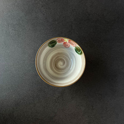 Cherry Blossom Small Rice Bowl 12cm - Red / Blue