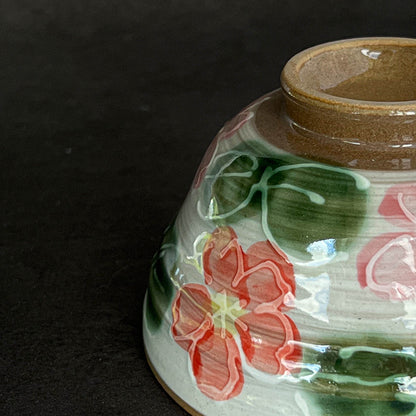 Cherry Blossom Small Rice Bowl 12cm - Red / Blue