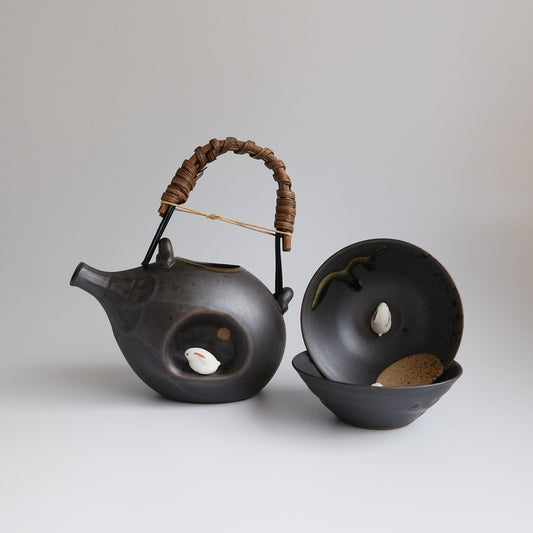 Arita Ware Moonlight Rabbit Sake Set