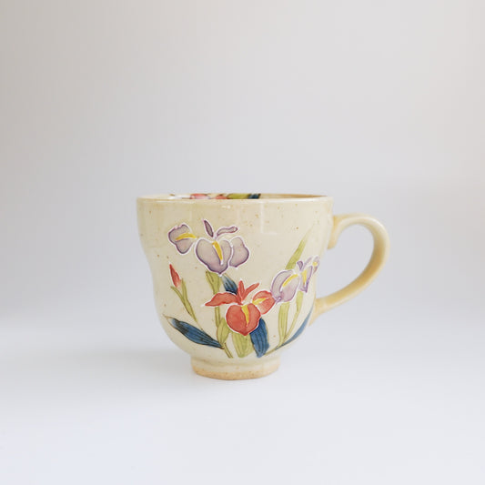 Arita Ware Hand Painted Mug 280ml - Iris