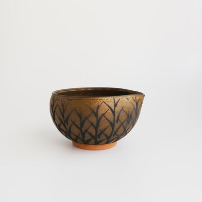 Matcha Bowl with Spout - Ash Bamboo by Masamura
