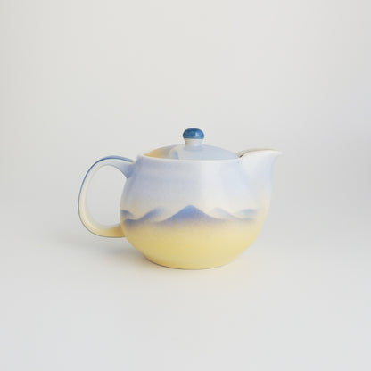 Kutani Ware Yunomi Kyusu Teapot Set - Sansui Mountainscape