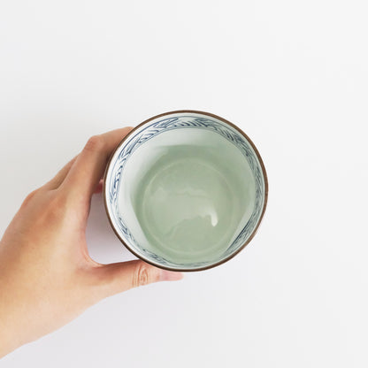Hasami Ware Hand Painted Large Cup - Neji Sansui