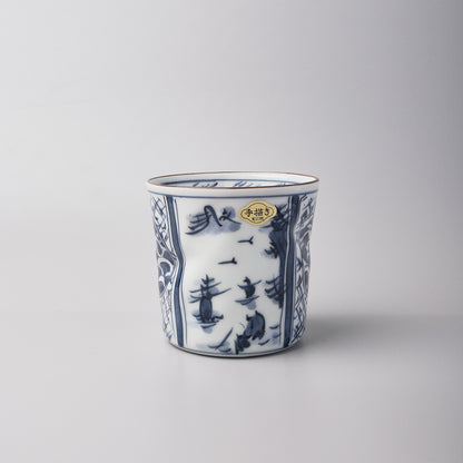 Hasami Ware Hand Painted Large Cup - Neji Sansui