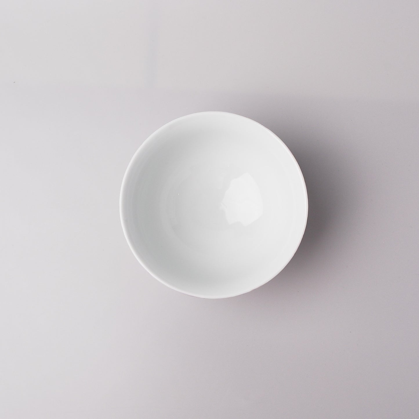 Hasami Ware Hand Painted Rice Bowl - Purple Flower Petal