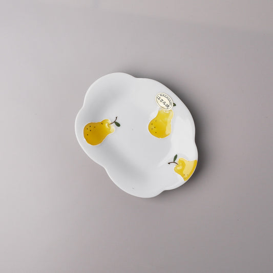 Hasami Ware Icchin Small Dish Plate - Pear