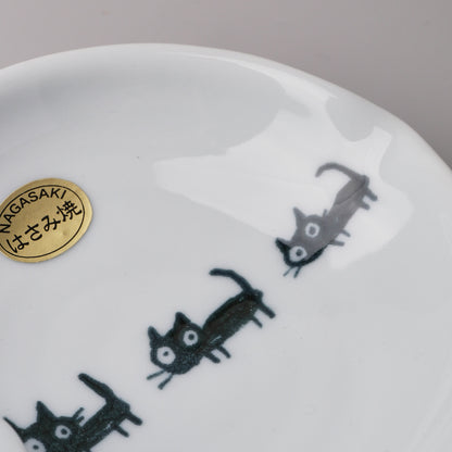 Hasami Ware Ladle Spoon Holder - Black Cat