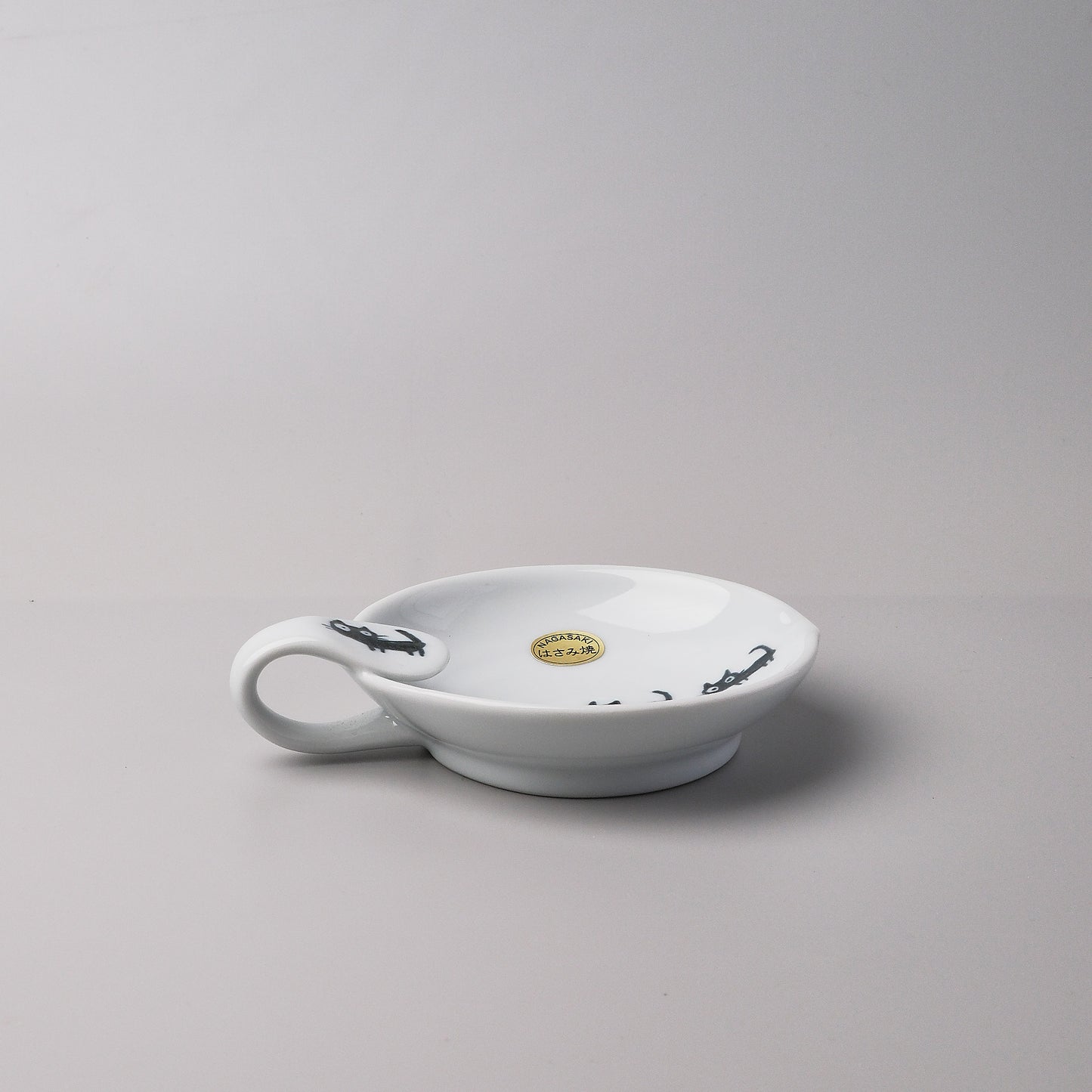 Hasami Ware Ladle Spoon Holder - Black Cat