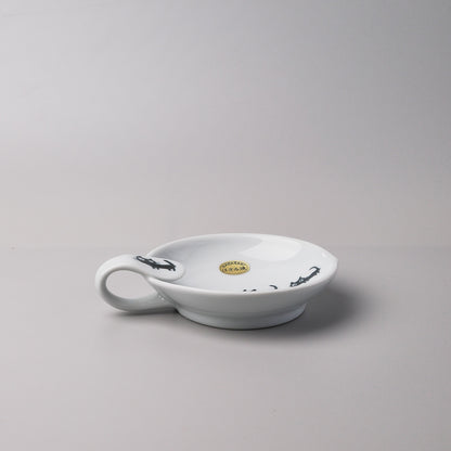 Hasami Ware Ladle Spoon Holder - Black Cat