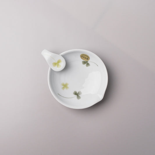 Hasami Ware Ladle Spoon Holder - Clover