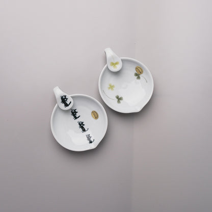 Hasami Ware Ladle Spoon Holder - Clover