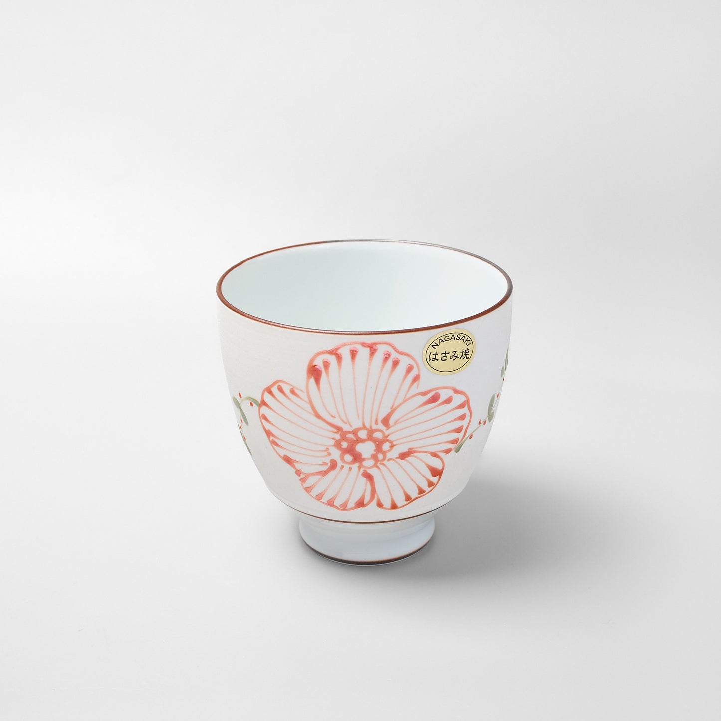 Hasami Ware Lustre Cup - Spring Flower (Red)