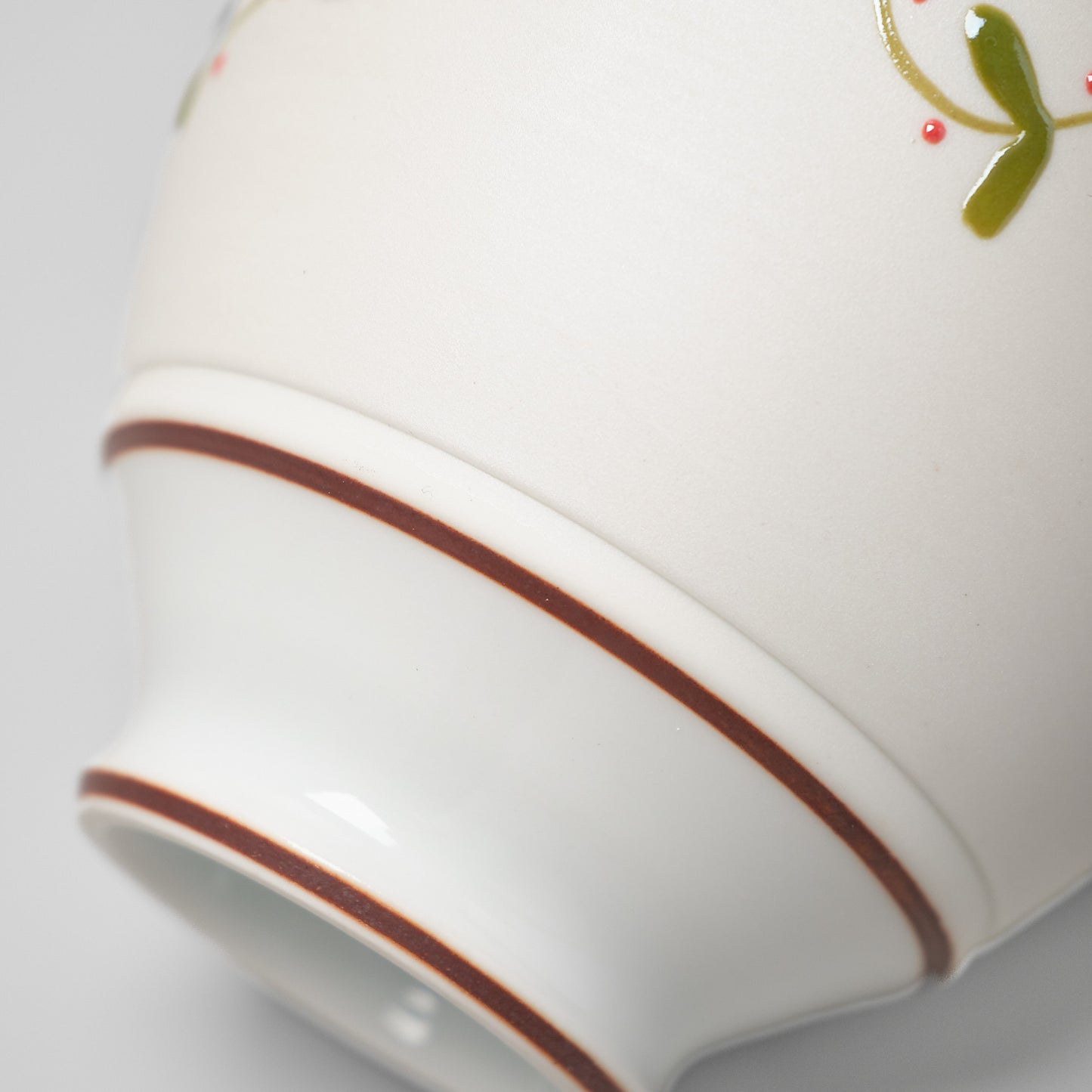 Hasami Ware Lustre Cup - Spring Flower (Red)