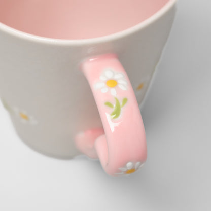 Hasami Ware Mug - Daisy (Pink)