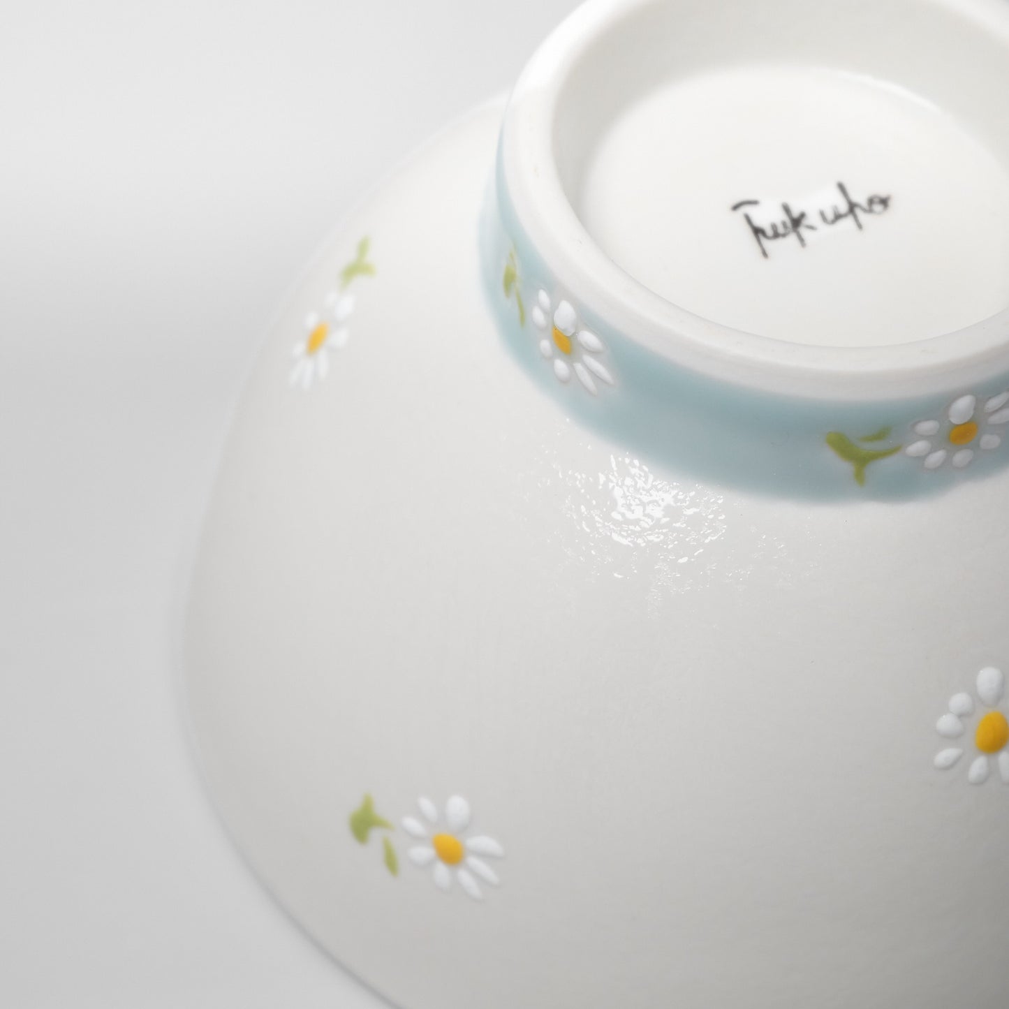 Hasami Ware Rice Bowl - Daisy (Blue)