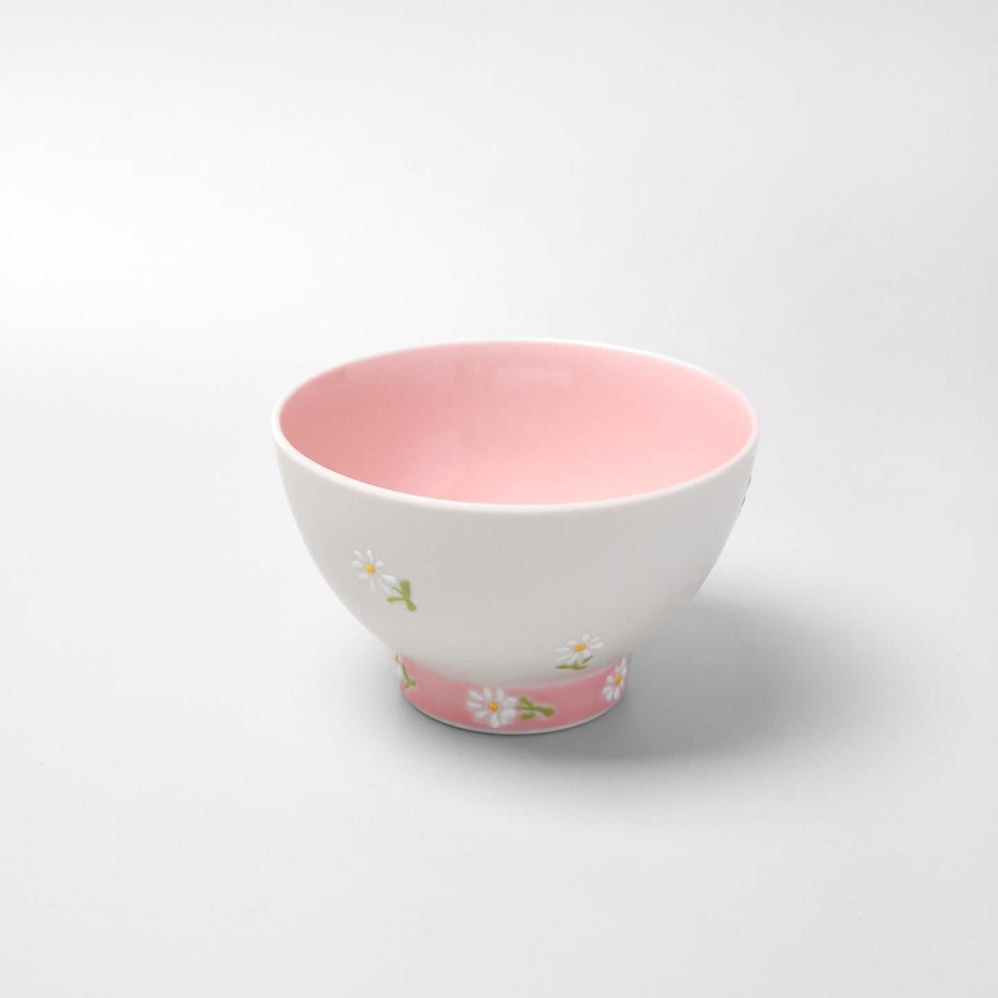 Hasami Ware Rice Bowl - Daisy (Pink)