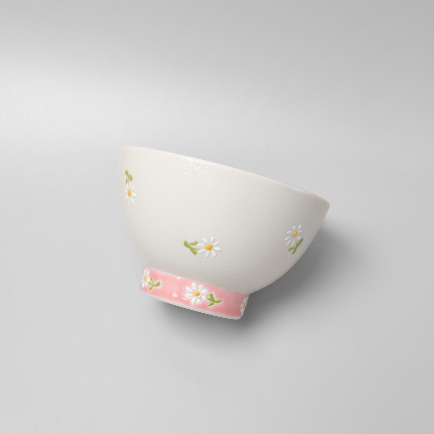 Hasami Ware Rice Bowl - Daisy (Pink)