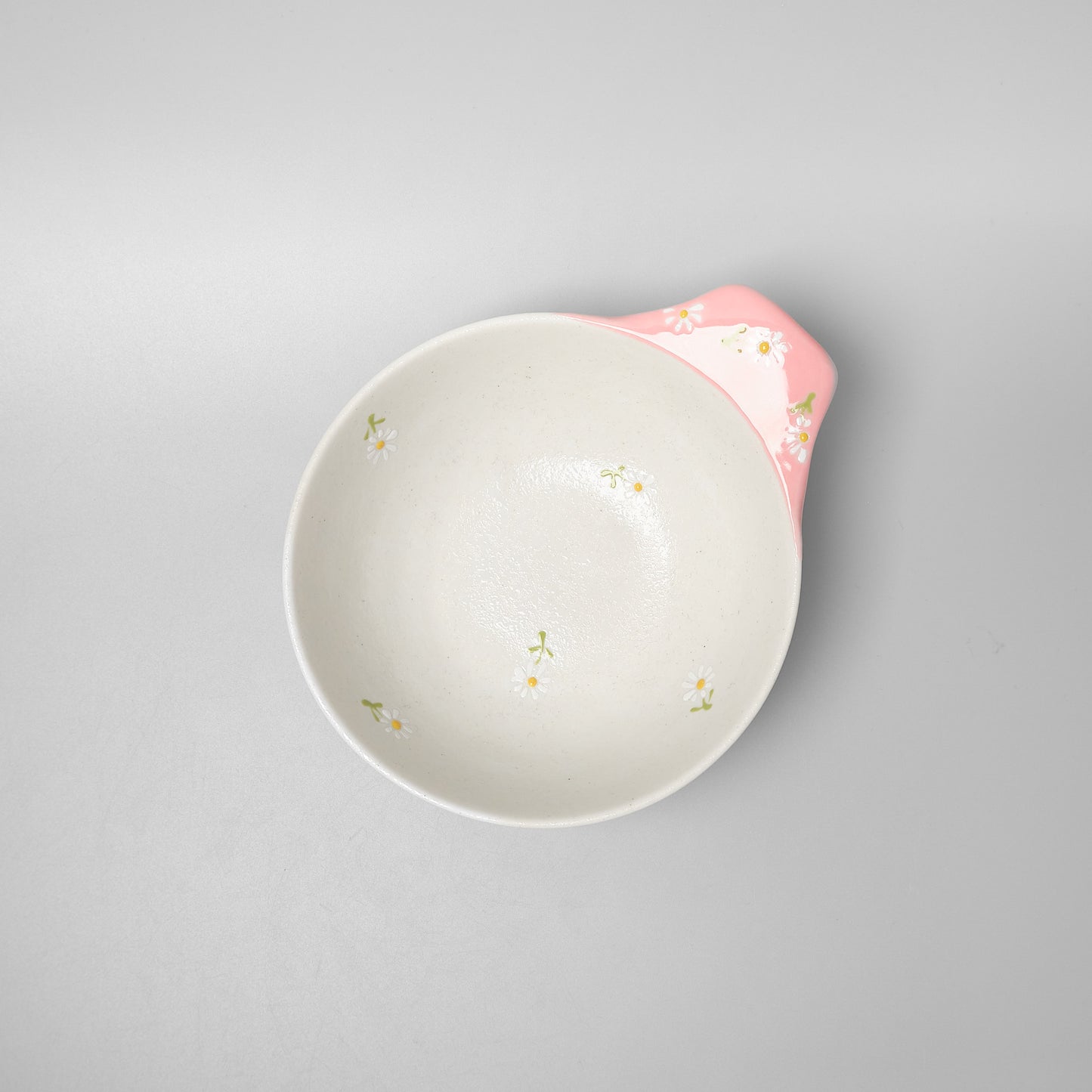 Hasami Ware Serving Bowl with Handle - Daisy (Pink)