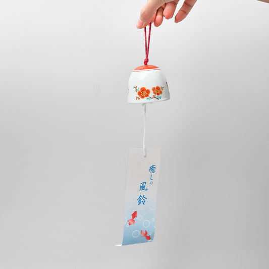 Hasami Ware Wind Chime - Gilded Plum Blossom
