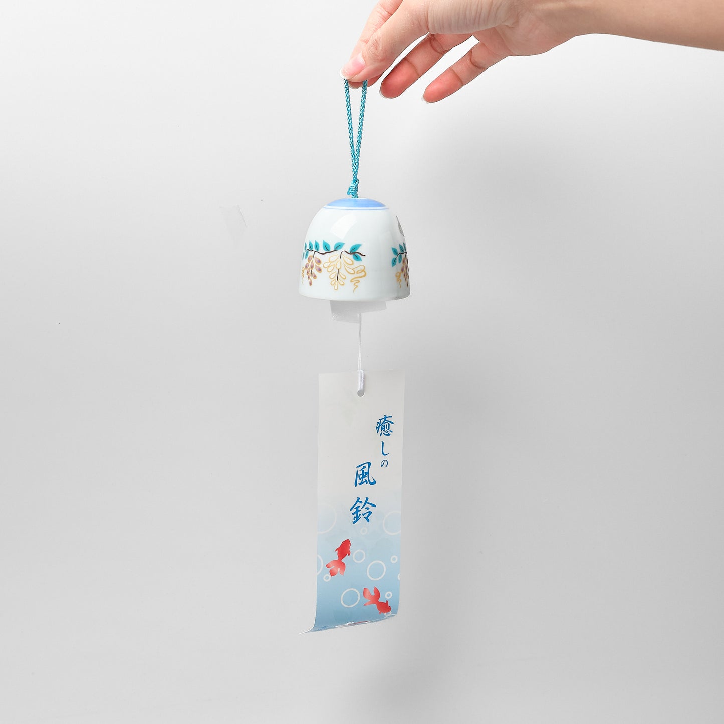Hasami Ware Wind Chime - Gilded Wisteria
