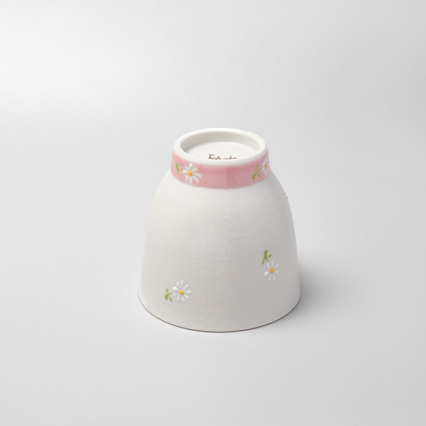 Hasami Ware Yunomi Tea Cup - Daisy (Pink)