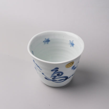 Hasami Ware Yunomi Teacup - Bird Kanji