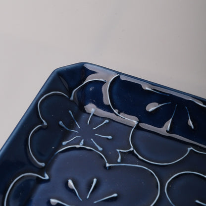 Hasami ware Side Dish Plate - Spring Bloom
