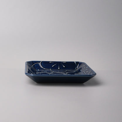 Hasami ware Side Dish Plate - Spring Bloom