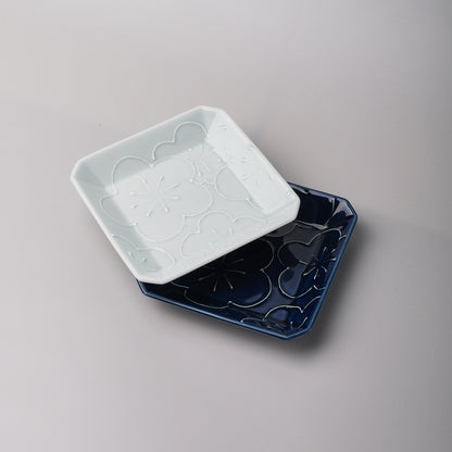 Hasami ware Side Dish Plate - Spring Bloom