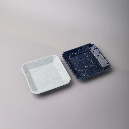 Hasami ware Side Dish Plate - Spring Bloom