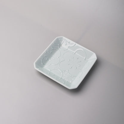 Hasami ware Side Dish Plate - Spring Bloom