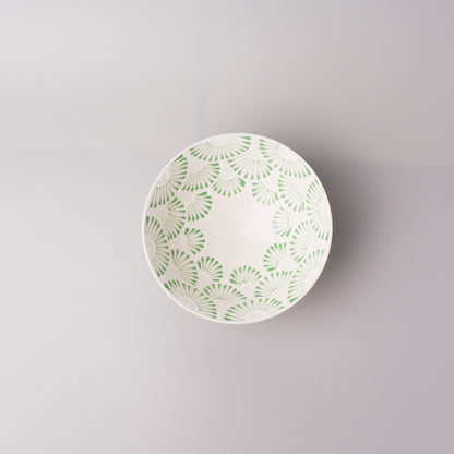 Hasami Ware Icchin Large Rice Bowl 13.5cm - Sen (Fan Shaped)