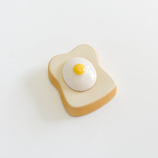 Ihoshiro Chopstick Rest - Morning Toast with Egg
