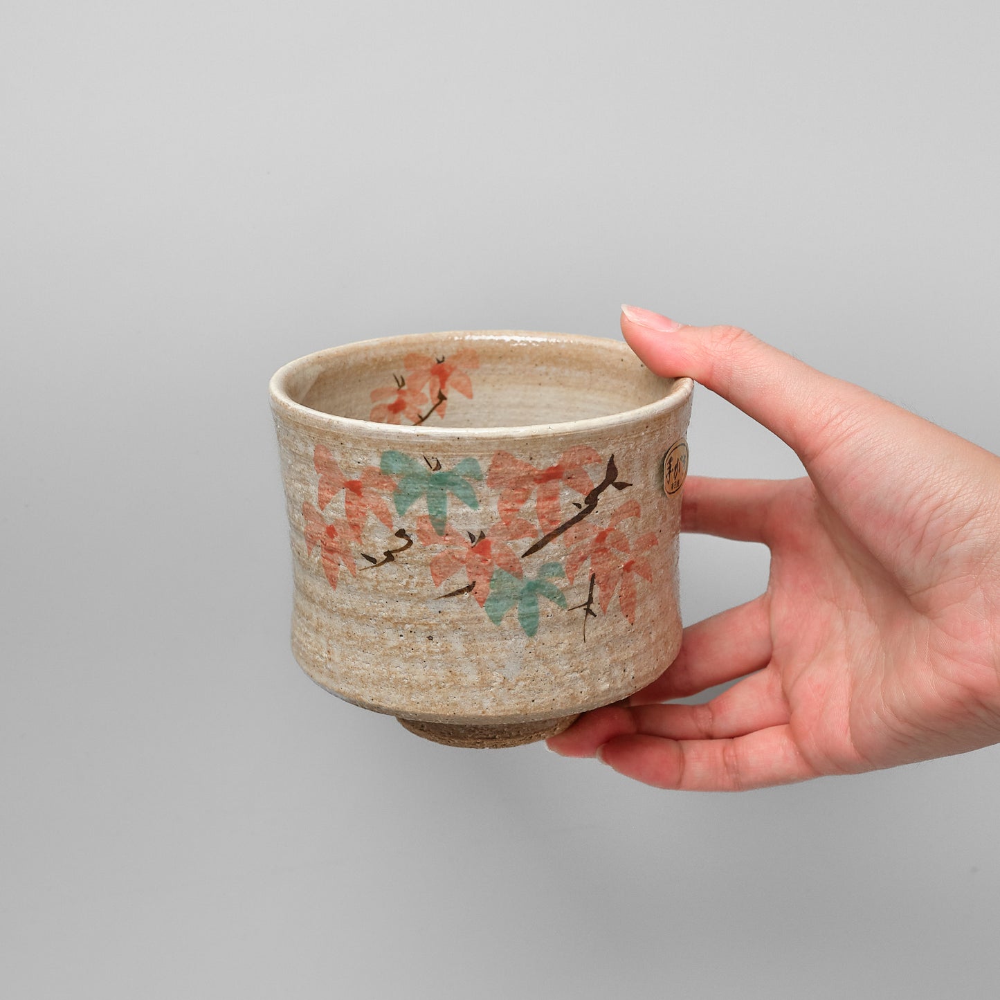 Imari Ware Hand Painted Matcha Bowl - Autumn Leaves