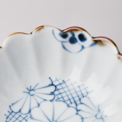 Imari Ware Dessert High Stand Bowl 11cm - Chrysanthemum