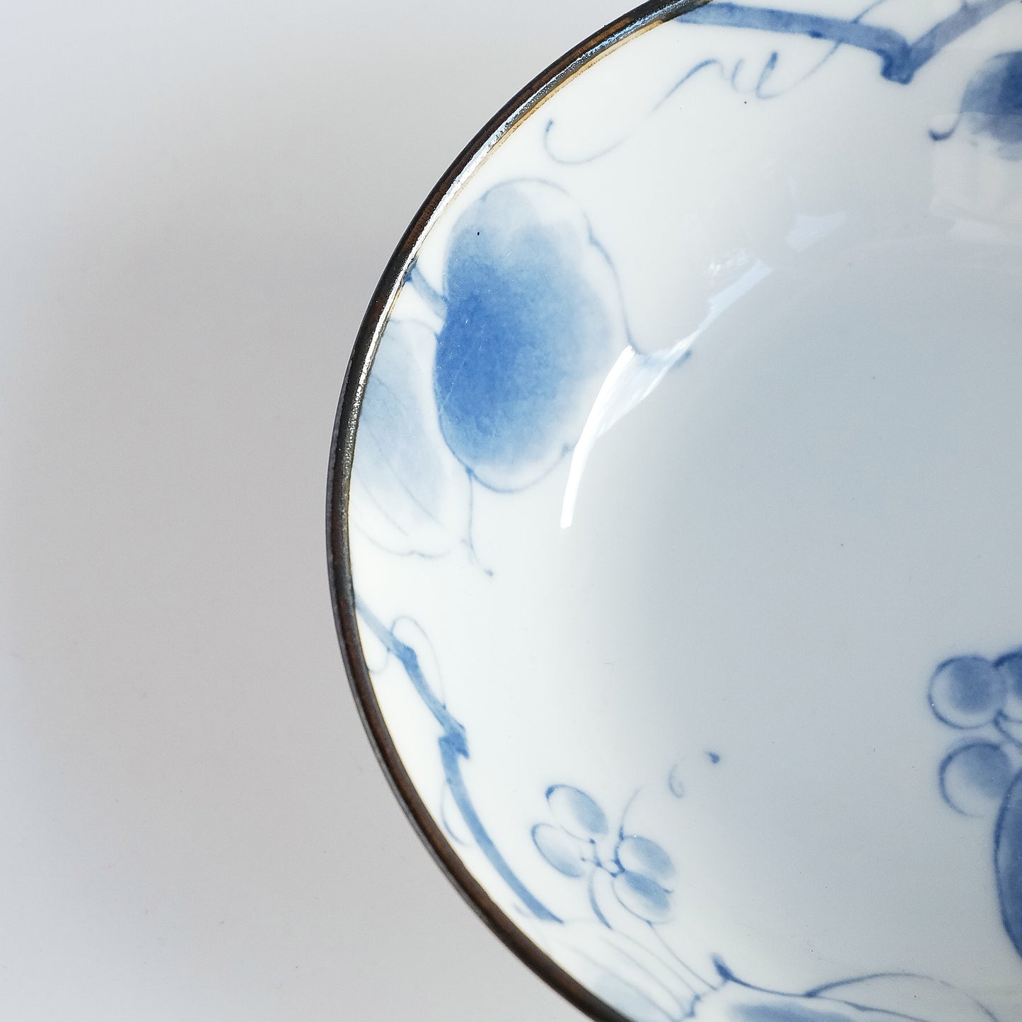 Indigo Dyed Flat Bowl - 13cm