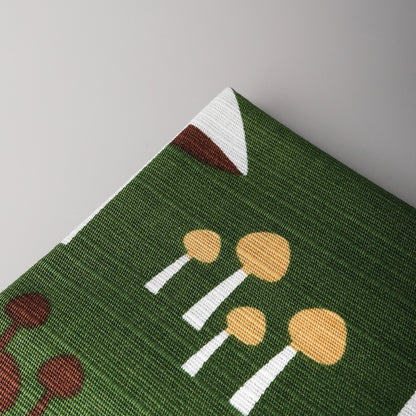 Japanese Cotton Furoshiki Wrapping Cloth 50cm - Forest Mushrooms