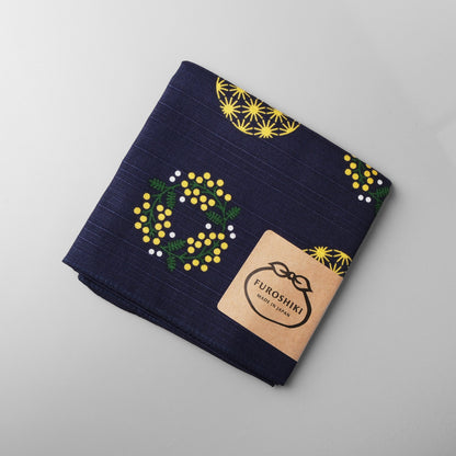 Japanese Cotton Furoshiki Wrapping Cloth 50cm - Mimosa