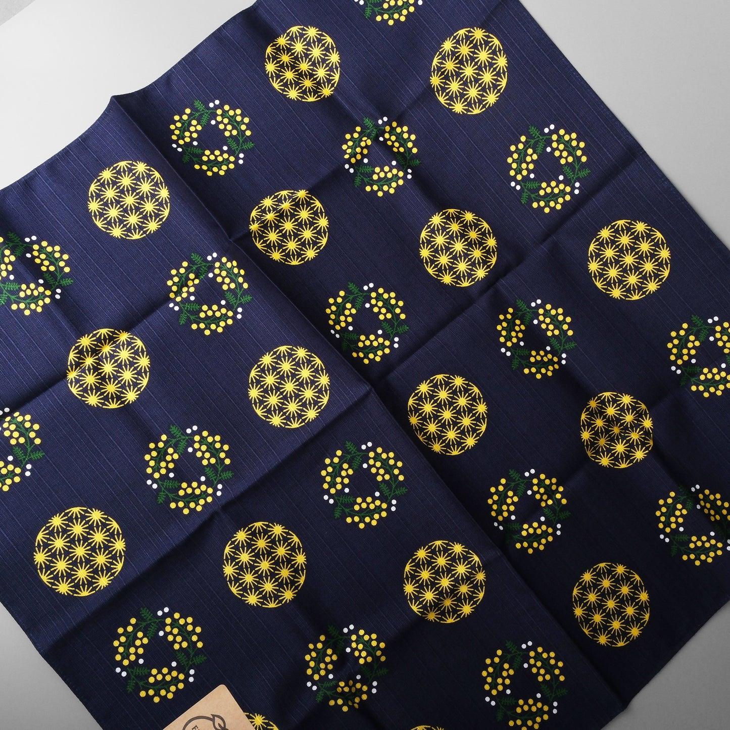 Japanese Cotton Furoshiki Wrapping Cloth 50cm - Mimosa