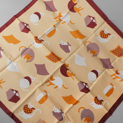Japanese Cotton Furoshiki Wrapping Cloth 50cm - Wrapped Cats