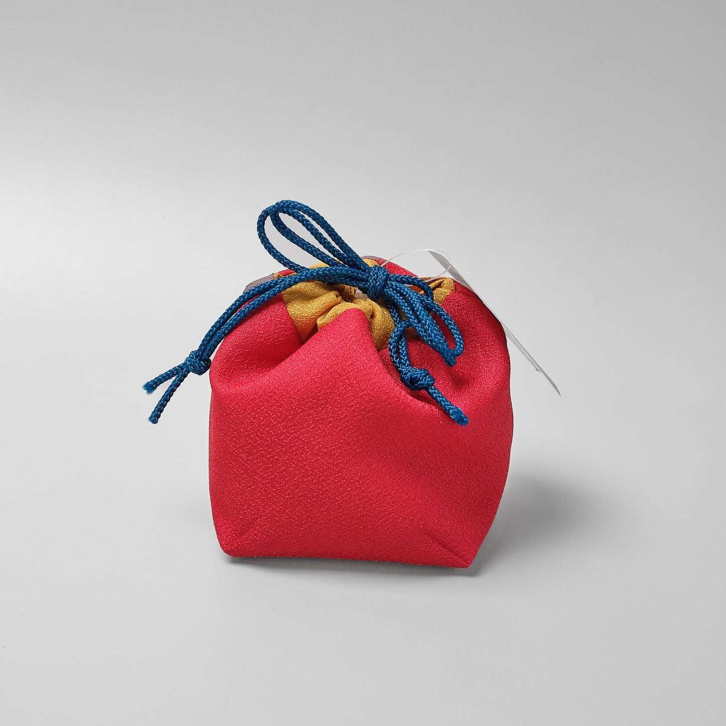 Japanese Enfuku Kinchaku Drawstring Pouch - Beckoning Cat