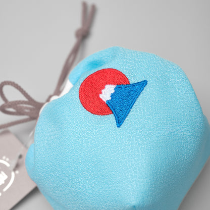Japanese Enfuku Kinchaku Drawstring Pouch - Mount Fuji